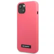 Karl Lagerfeld KLHCP13SSLMP1PI Silicone Plaque iPhone 13 mini 5.4" hátlap, tok, rózsaszín
