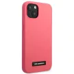 Karl Lagerfeld KLHCP13SSLMP1PI Silicone Plaque iPhone 13 mini 5.4" hátlap, tok, rózsaszín