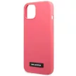 Karl Lagerfeld KLHCP13SSLMP1PI Silicone Plaque iPhone 13 mini 5.4" hátlap, tok, rózsaszín