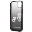 Karl Lagerfeld KLHCP13dbGKCK Gradient Ikonik Karl & Choupette iPhone 13 mini 5.4" hátlap, tok, fekete