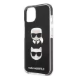 Karl Lagerfeld KLHCP13dbPE2TK Karl & Choupette Head iPhone 13 mini 5,4 "hátlap, tok, fekete