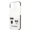 Karl Lagerfeld KLHCP13dbPEKCW Karl&Choupette iPhone 13 mini 5.4" hátlap, tok, fehér