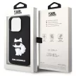 Karl Lagerfeld Rubber Choupette 3D iPhone 14 Pro 6,1" KLHCP14L3DRKHNK, hátlap, tok, fekete