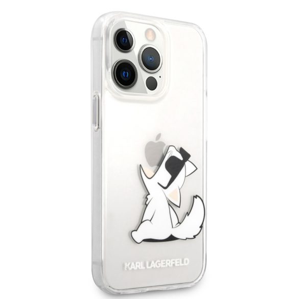 Karl Lagerfeld iPhone 14 Pro Choupette Fun (KLHCP14LCFNRC) hátlap, tok, átlátszó