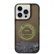 Karl Lagerfeld Liquid Glitter RSG iPhone 14 Pro 6,1" KLHCP14LLCRSGRK, hátlap, tok, fekete
