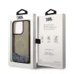Karl Lagerfeld Liquid Glitter RSG iPhone 14 Pro 6,1" KLHCP14LLCRSGRK, hátlap, tok, fekete