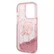 Karl Lagerfeld Liquid Glitter Karl Head iPhone 14 Pro 6,1" KLHCP14LLNKHCP, hátlap, tok, rózsaszín
