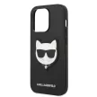 Karl Lagerfeld iPhone 14 Pro Saffiano Choupette Head (KLHCP14LSAPCHK) hátlap, tok, fekete