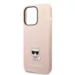 Karl Lagerfeld iPhone 14 Pro Liquid Silicone Choupette (KLHCP14LSLCTPI) hátlap, tok, rózsaszín
