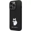 Karl Lagerfeld KLHCP14LSMHCNPK Silicone C Metal Pin iPhone 14 Pro 6.1" tok, fekete-arany