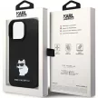 Karl Lagerfeld KLHCP14LSMHCNPK Silicone C Metal Pin iPhone 14 Pro 6.1" tok, fekete-arany
