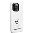 Karl Lagerfeld iPhone 14 Pro Silicone Choupette (KLHCP14LSNCHBCH) hátlap, tok, fehér
