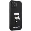Karl Lagerfeld Saffiano Mono Patch Ikonik NFT iPhone 14 Plus 6,7" KLHCP14M3DRKINK tok, fekete