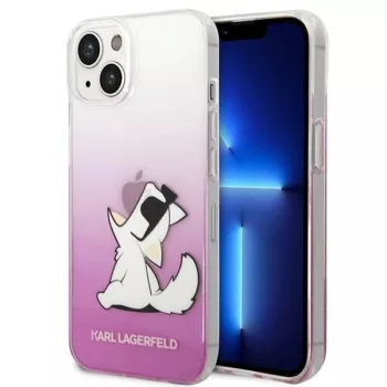   Karl Lagerfeld KLHCP14MCFNRCPI Choupette Fun iPhone 14 Plus/15 Plus 6,7" tok, rózsaszín