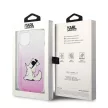 Karl Lagerfeld KLHCP14MCFNRCPI Choupette Fun iPhone 14 Plus/15 Plus 6,7" tok, rózsaszín