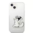 Karl Lagerfeld iPhone 14 Plus Choupette Fun (KLHCP14MCFNRC) hátlap, tok, átlátszó