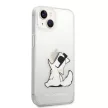Karl Lagerfeld iPhone 14 Plus Choupette Fun (KLHCP14MCFNRC) hátlap, tok, átlátszó