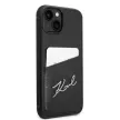 Karl Lagerfeld KLHCP14MCSSK Signature Logo Cardslot iPhone 14 Plus/15 Plus 6,7" hátlap, tok, fekete