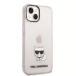 Karl Lagerfeld iPhone 14 Plus Transparent Choupette Body (KLHCP14MCTTRI) hátlap, tok, rózsaszín
