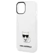 Karl Lagerfeld KLHCP14MCTTR Choupette Body iPhone 14 Plus/15 Plus 6,7" hátlap, tok, átlátszó