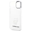 Karl Lagerfeld KLHCP14MCTTR Choupette Body iPhone 14 Plus/15 Plus 6,7" hátlap, tok, átlátszó