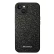 Karl Lagerfeld KLHCP14MG2ELK Glitter Plaque Logo iPhone 14 Plus/15 Plus 6,7" tok, fekete