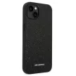 Karl Lagerfeld KLHCP14MG2ELK Glitter Plaque Logo iPhone 14 Plus/15 Plus 6,7" tok, fekete