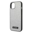 Karl Lagerfeld iPhone 14 Plus Glitter Plaque Logo (KLHCP14MG2ELS) hátlap, tok, ezüst