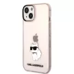 Karl Lagerfeld KLHCP14MHNCHTCP Ikonik Choupette iPhone 14 Plus/15 Plus 6,7" hátlap, tok, rózsaszín