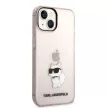 Karl Lagerfeld KLHCP14MHNCHTCP Ikonik Choupette iPhone 14 Plus/15 Plus 6,7" hátlap, tok, rózsaszín