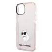 Karl Lagerfeld KLHCP14MHNCHTCP Ikonik Choupette iPhone 14 Plus/15 Plus 6,7" hátlap, tok, rózsaszín