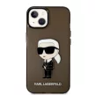 Karl Lagerfeld KLHCP14MHNIKTCK Ikonik iPhone 14 Plus/15 Plus 6,7", hátlap, tok, fekete