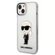 Karl Lagerfeld KLHCP14MHNIKTCT Ikonik iPhone 14 Plus/15 Plus 6,7" hátlap, tok, átlátszó