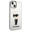 Karl Lagerfeld KLHCP14MHNIKTCT Ikonik iPhone 14 Plus/15 Plus 6,7" hátlap, tok, átlátszó