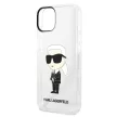 Karl Lagerfeld KLHCP14MHNIKTCT Ikonik iPhone 14 Plus/15 Plus 6,7" hátlap, tok, átlátszó
