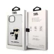 Karl Lagerfeld KLHCP14MHNKCTGT Glitter Karl&Choupette iPhone 14 Plus/15 Plus 6,7" hátlap, tok, átlátszó