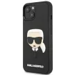 Karl Lagerfeld KLHCP14MKH3DBK Karl's Head 3D iPhone 14 Plus/15 Plus 6,7", hátlap, tok, fekete