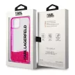 Karl Lagerfeld KLHCP14MLCKVF Liquid Glitter Elong iPhone 14 Plus/15 Plus 6,7" hátlap, tok, rózsaszín