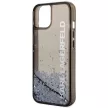 Karl Lagerfeld KLHCP14MLCKVK iPhone 14 Plus/15 Plus 6,7", hátlap, tok, fekete Liquid Glitter Elong