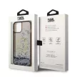 Karl Lagerfeld KLHCP14MLCRSGRK Liquid Glitter RSG iPhone 14 Plus/15 Plus 6,7", hátlap, tok, fekete