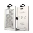 Karl Lagerfeld KLHCP14MLMNMS Liquid Glitter Monogram iPhone 14 Plus/15 Plus 6,7" hátlap, tok, ezüst
