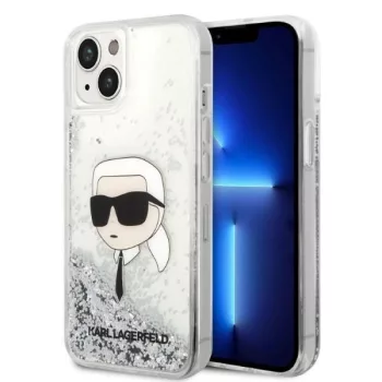   Karl Lagerfeld Glitter Karl Head iPhone 14 Plus 6,7" KLHCP14MLNKHCH tok, ezüst