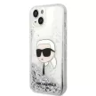 Karl Lagerfeld Glitter Karl Head iPhone 14 Plus 6,7" KLHCP14MLNKHCH tok, ezüst
