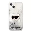 Karl Lagerfeld Glitter Karl Head iPhone 14 Plus 6,7" KLHCP14MLNKHCH tok, ezüst