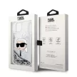 Karl Lagerfeld Glitter Karl Head iPhone 14 Plus 6,7" KLHCP14MLNKHCH tok, ezüst