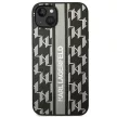 Karl Lagerfeld KLHCP14MPGKLSKG Monogram Stripe iPhone 14 Plus/15 Plus 6,7" hátlap, tok, szürke