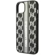 Karl Lagerfeld KLHCP14MPGKLSKG Monogram Stripe iPhone 14 Plus/15 Plus 6,7" hátlap, tok, szürke