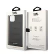 Karl Lagerfeld KLHCP14MPSQAK Puffy Elongated Logo iPhone 14 Plus/15 Plus 6,7" hátlap, tok, fekete