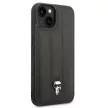 Karl Lagerfeld KLHCP14MPSQPK Puffy Ikonik Pin iPhone 14 Plus/15 Plus 6,7" tok, fekete