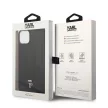 Karl Lagerfeld KLHCP14MPSQPK Puffy Ikonik Pin iPhone 14 Plus/15 Plus 6,7" tok, fekete